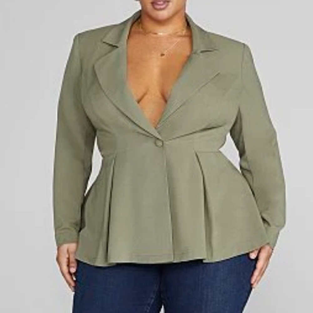 Desire Cutout Waist Blazer - Picture 3 of 3